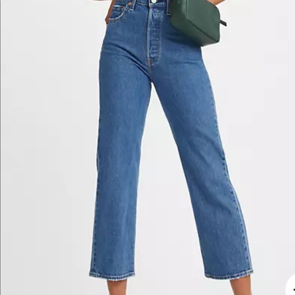 Levi’s Ribcage jazz pop straight ankle, 26 inch waist